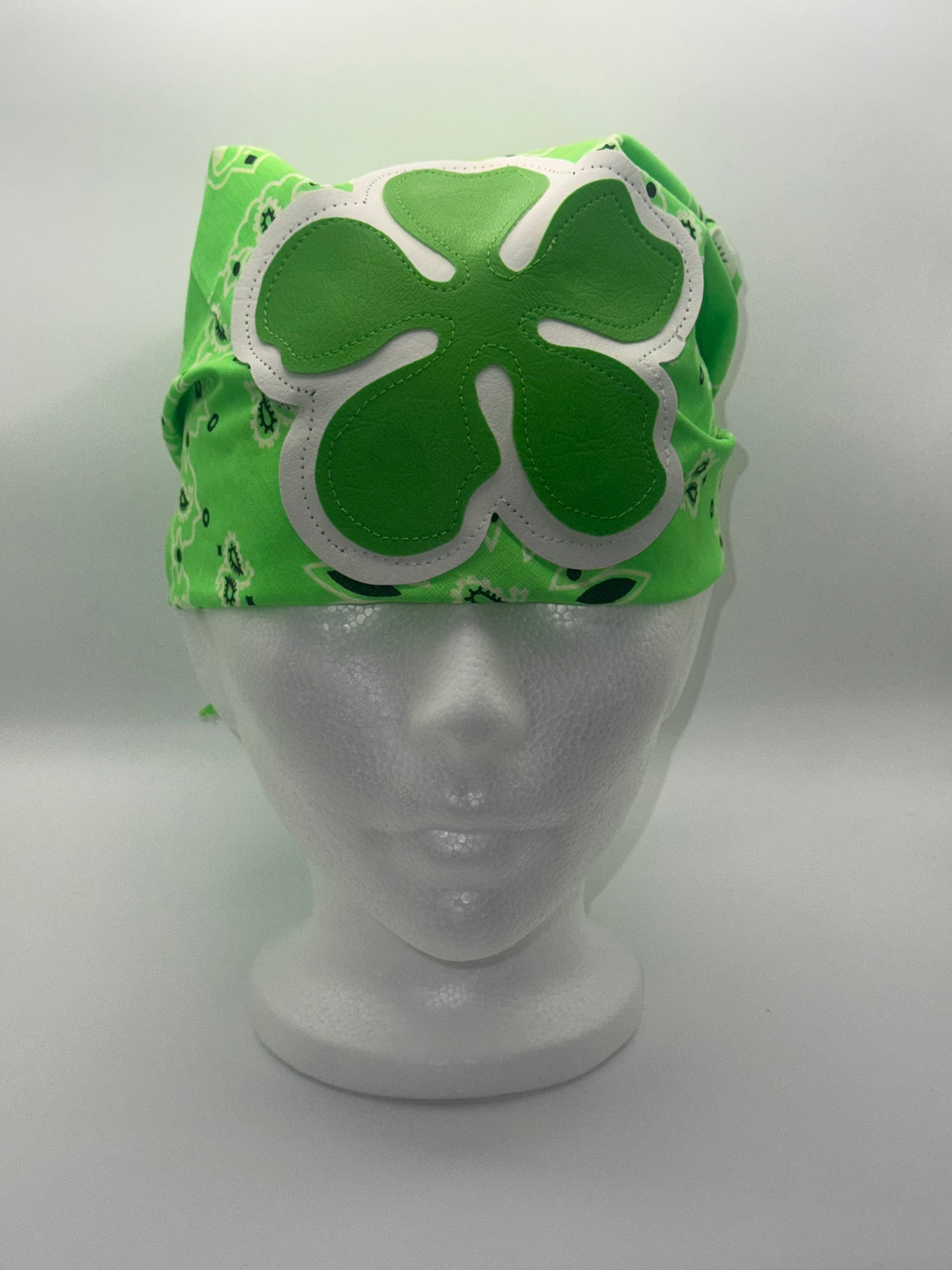 Wilde Bandana (Lime Green & White)