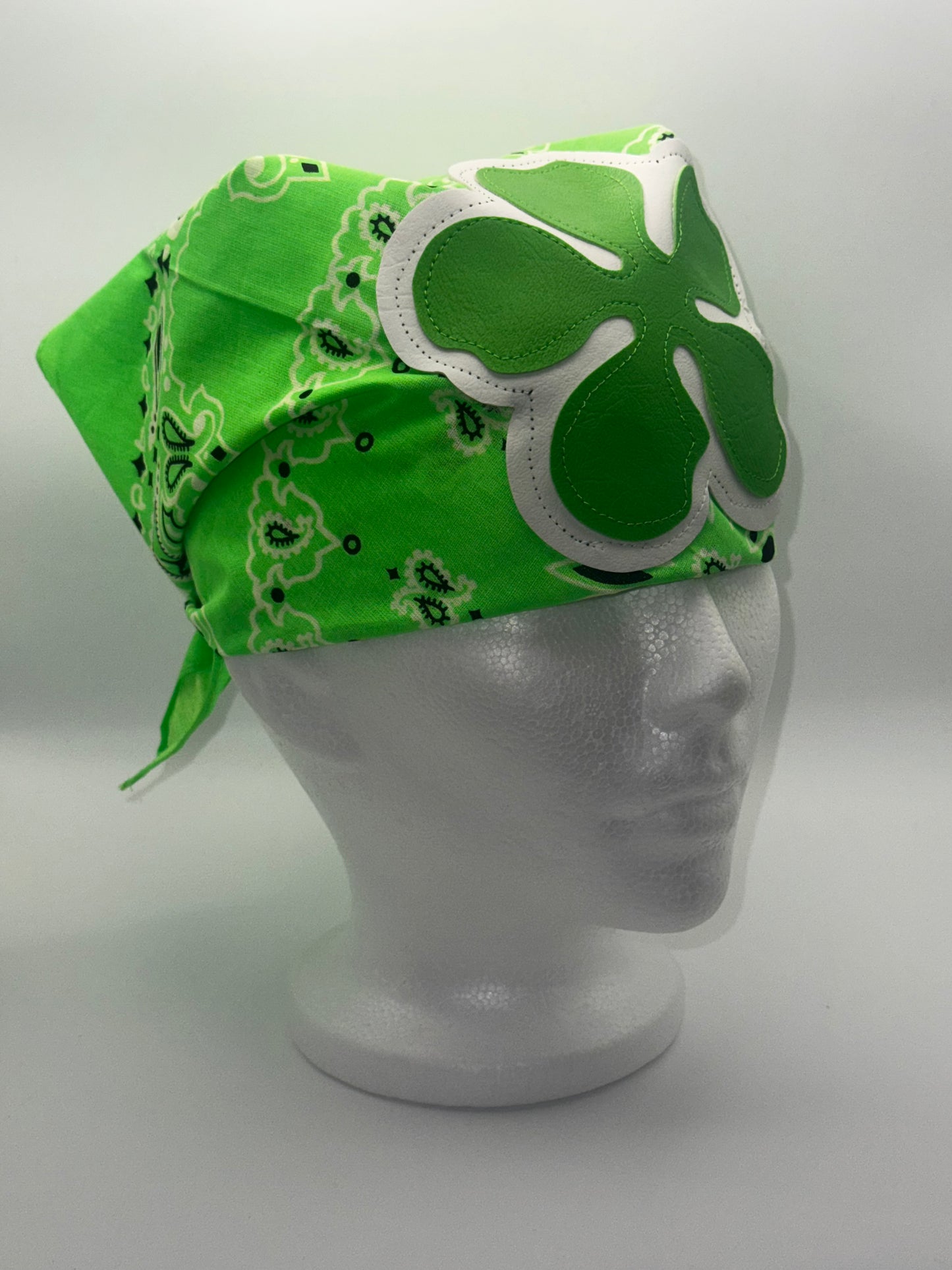 Wilde Bandana (Lime Green & White)
