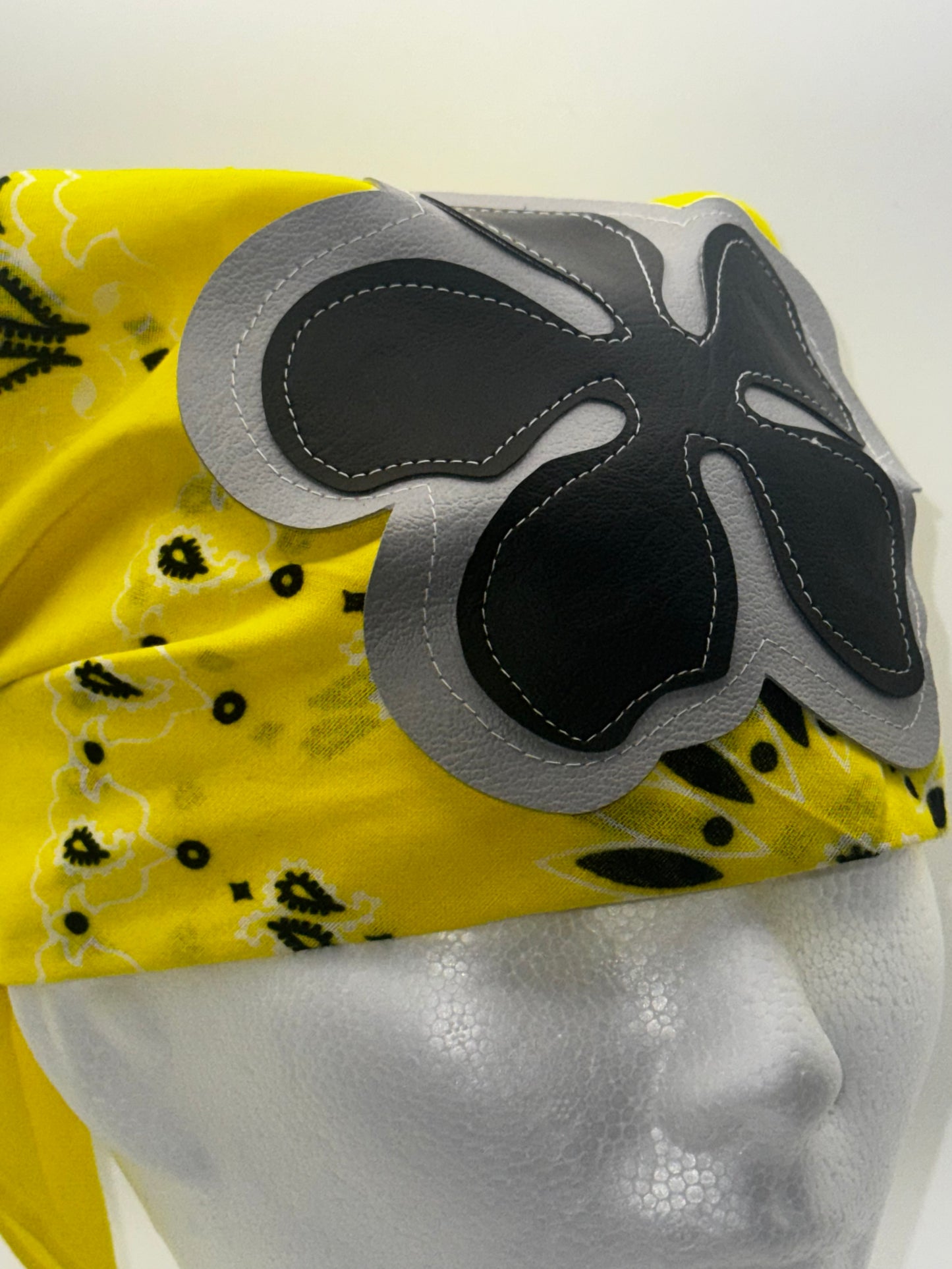 Wilde Bandana (Yellow & Grey)